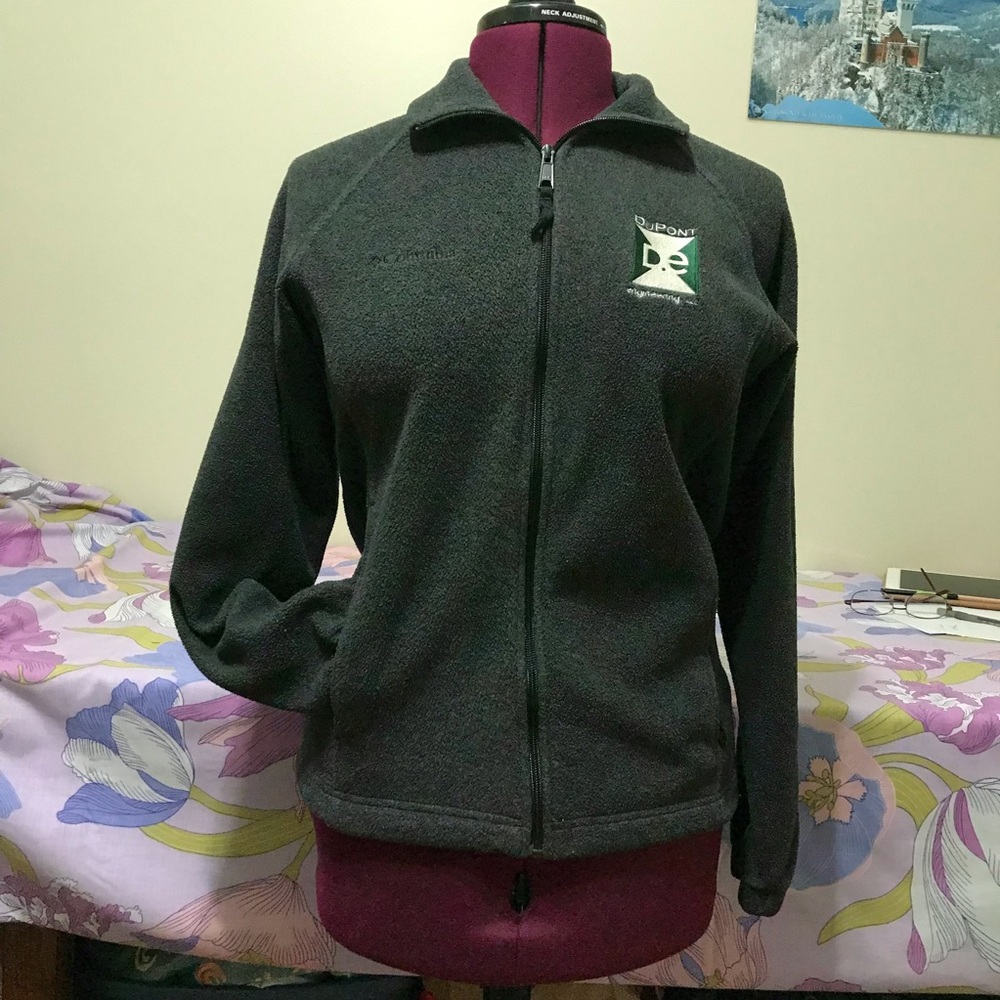 Columbia Sportswear Zip-Up Fleece Jacket Charcoal color